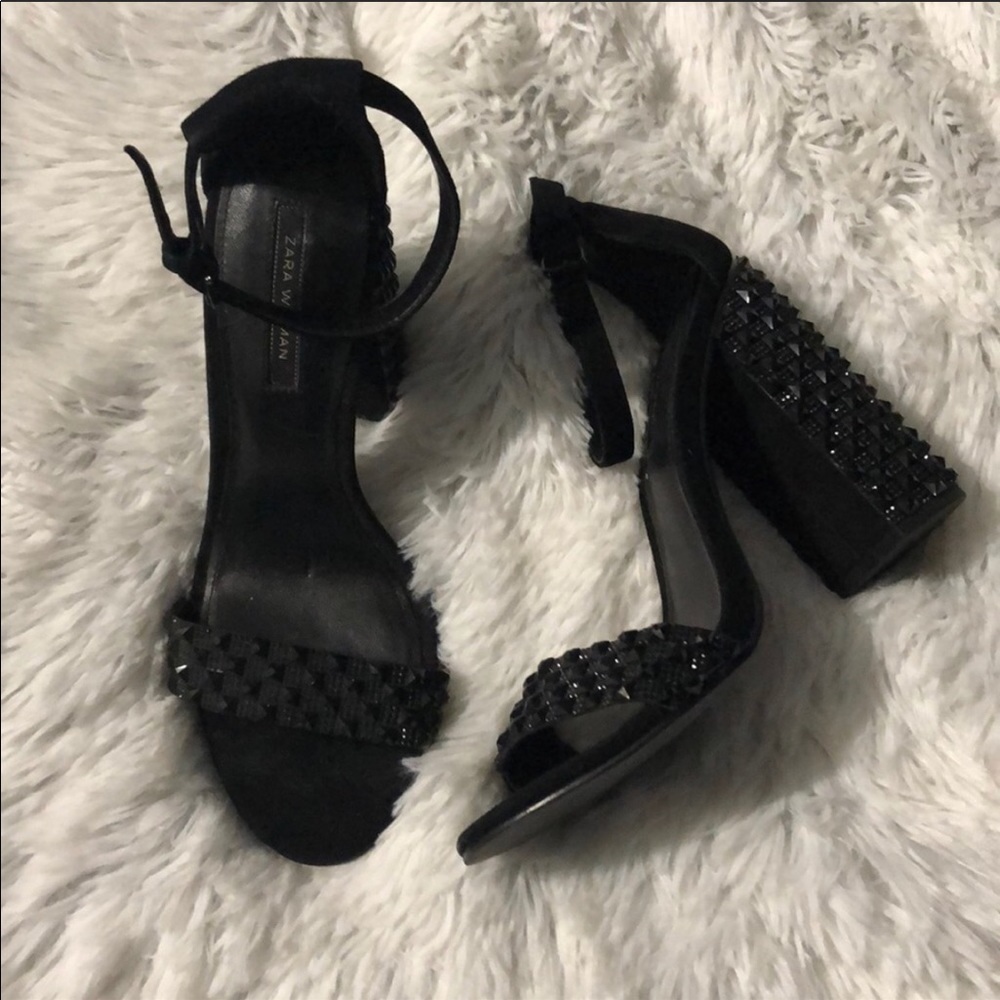 Zara Woman Studded Heels